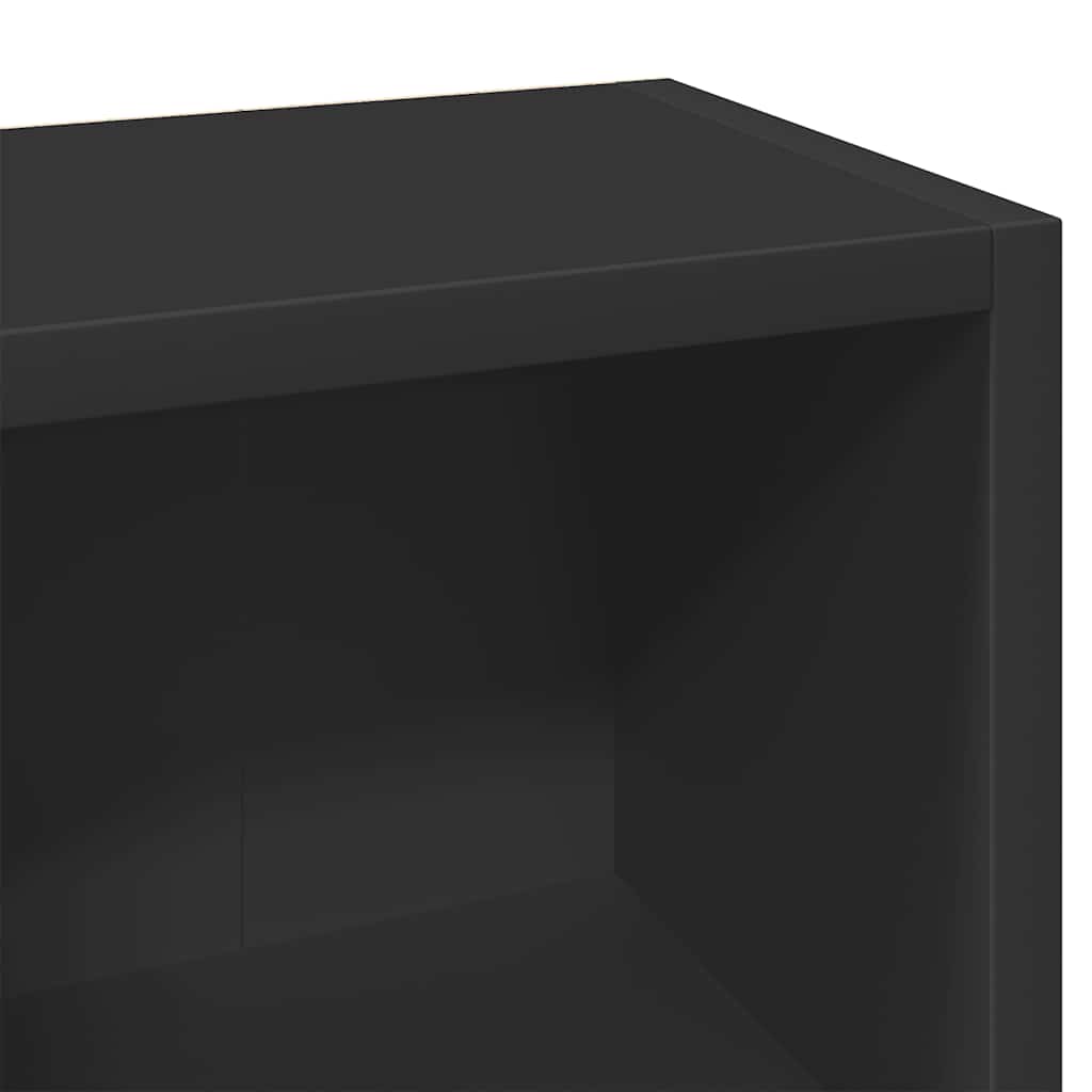 vidaXL Cd-kasten 2 st 21x16x93,5 bewerkt hout betongrijs