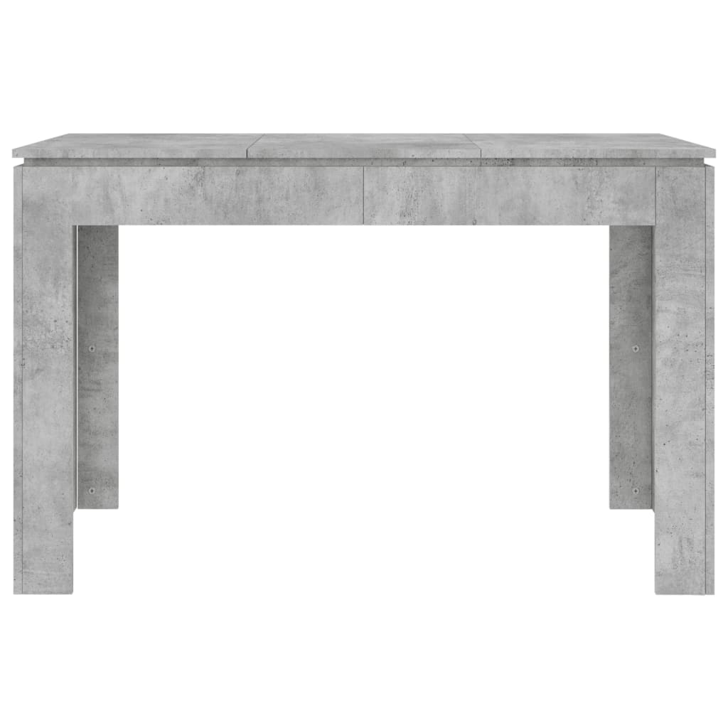 vidaXL Eettafel 120x60x76 cm spaanplaat betongrijs