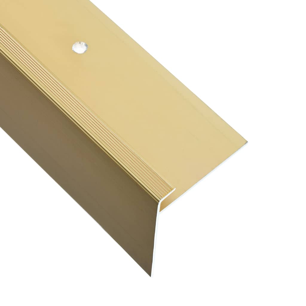 vidaXL Trapneuzen F-vormig 15 st 90 cm aluminium goudkleurig