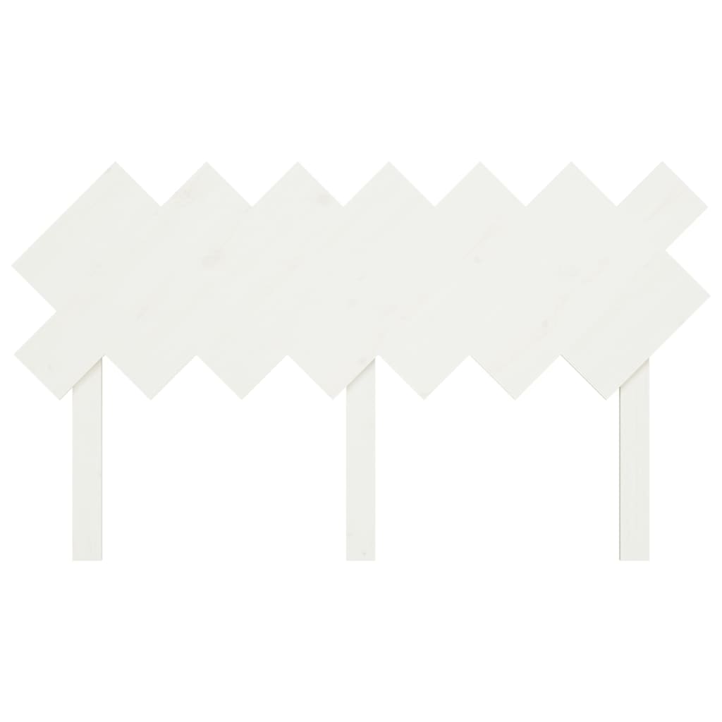 vidaXL Hoofdbord 151,5x3x81 cm massief grenenhout wit
