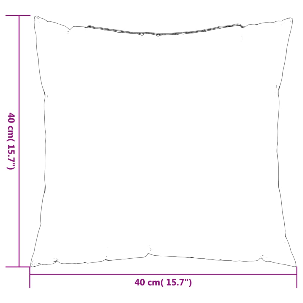 vidaXL Sierkussens 4 st 40x40 cm stof meerkleurig