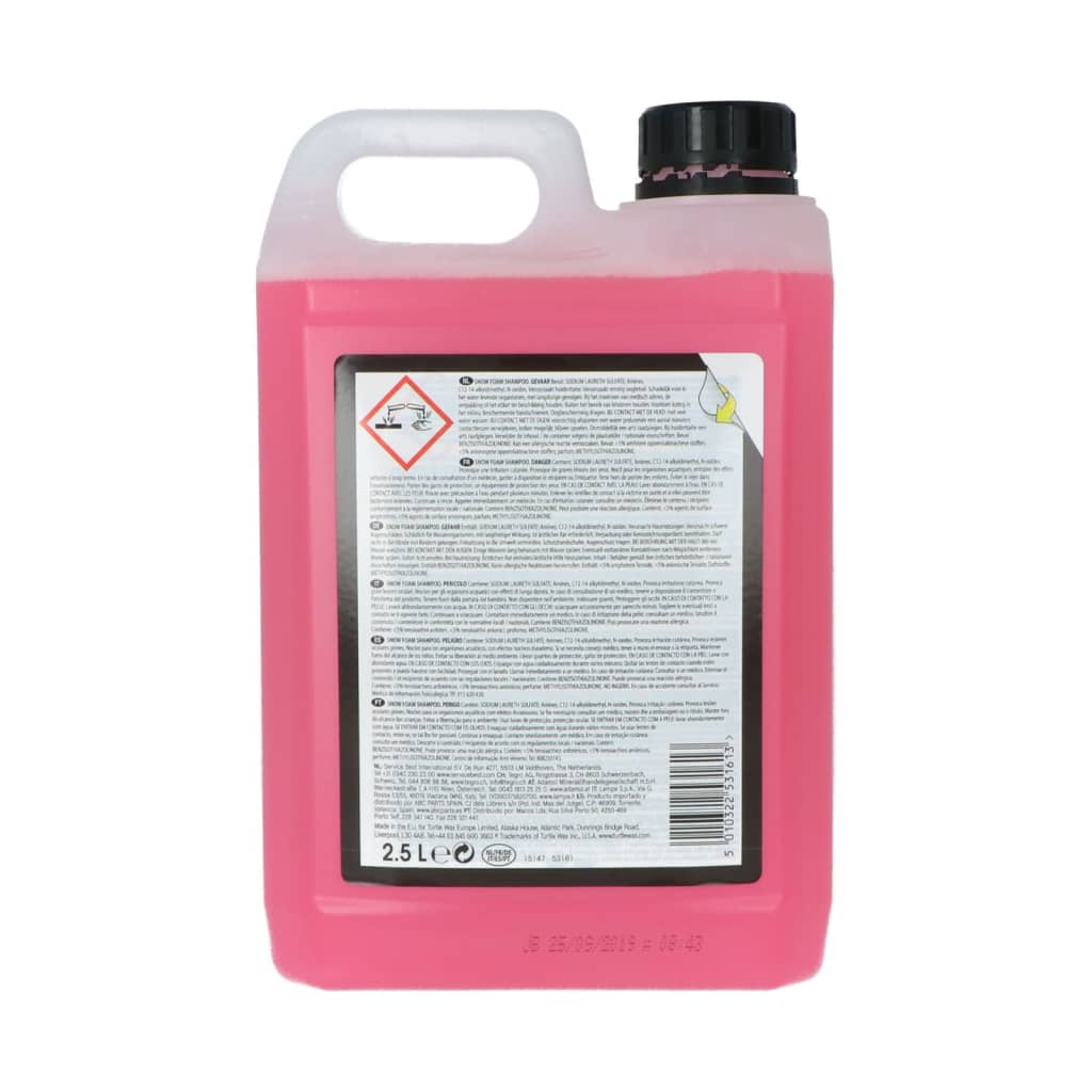 Cleanerist Snowfoam PINK 2 x 5 liter, concentraat, autoshampoo, ook voor caravans en caravans, autowas, foamer, actief schuim, incl. schenktuit en microvezeldoek