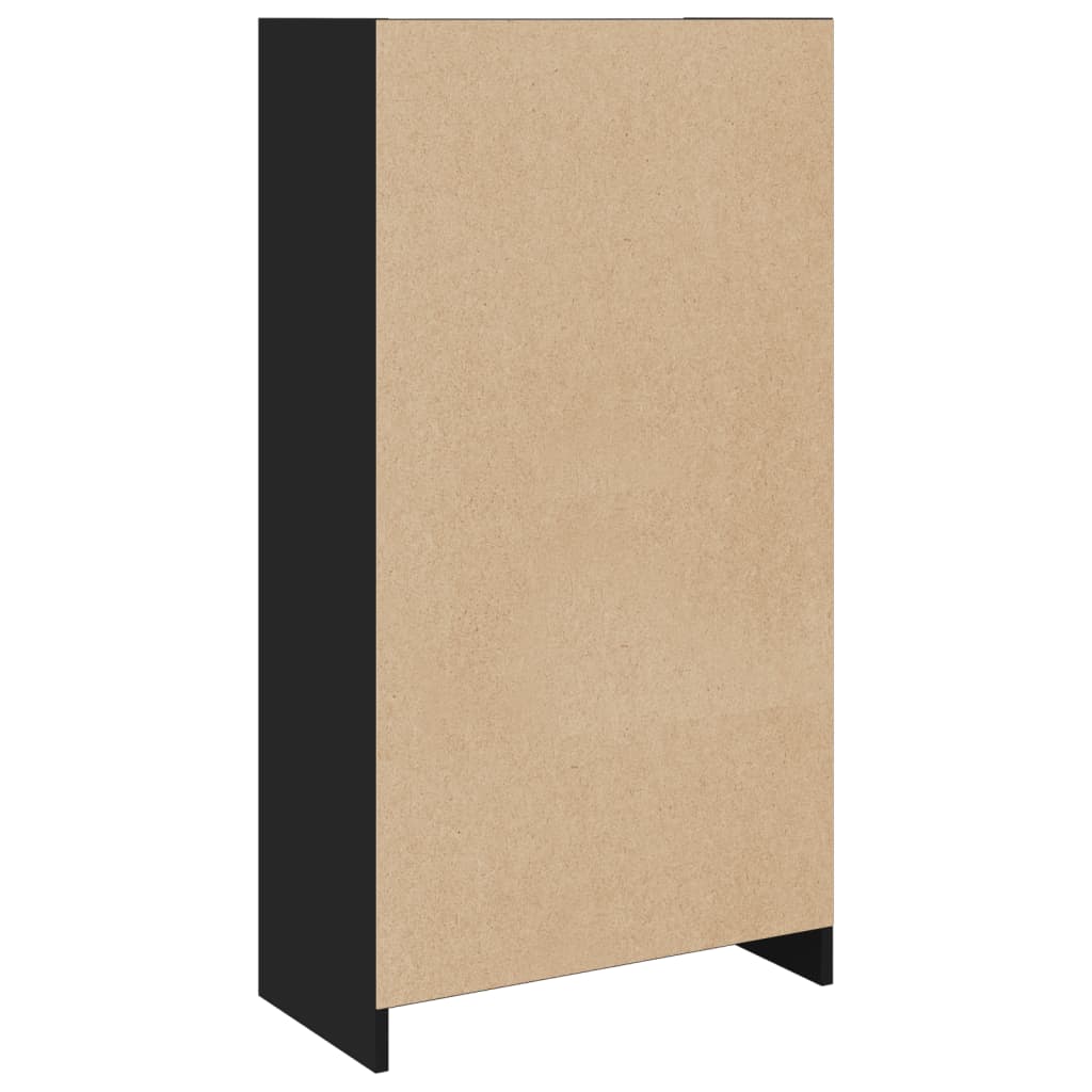 vidaXL Boekenkast 57x28,5x107,5 cm bewerkt hout zwart