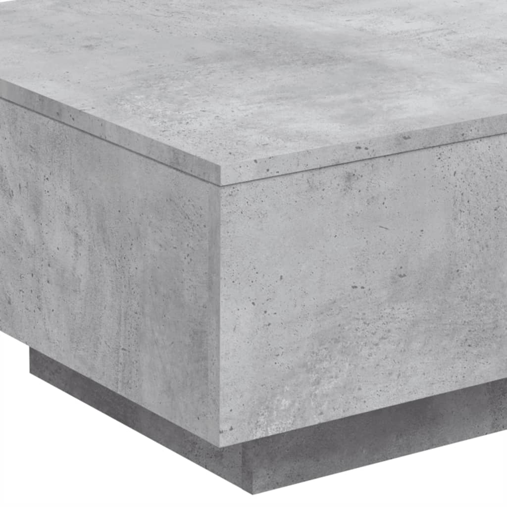 vidaXL Salontafel 55x55x31 cm bewerkt hout betongrijs