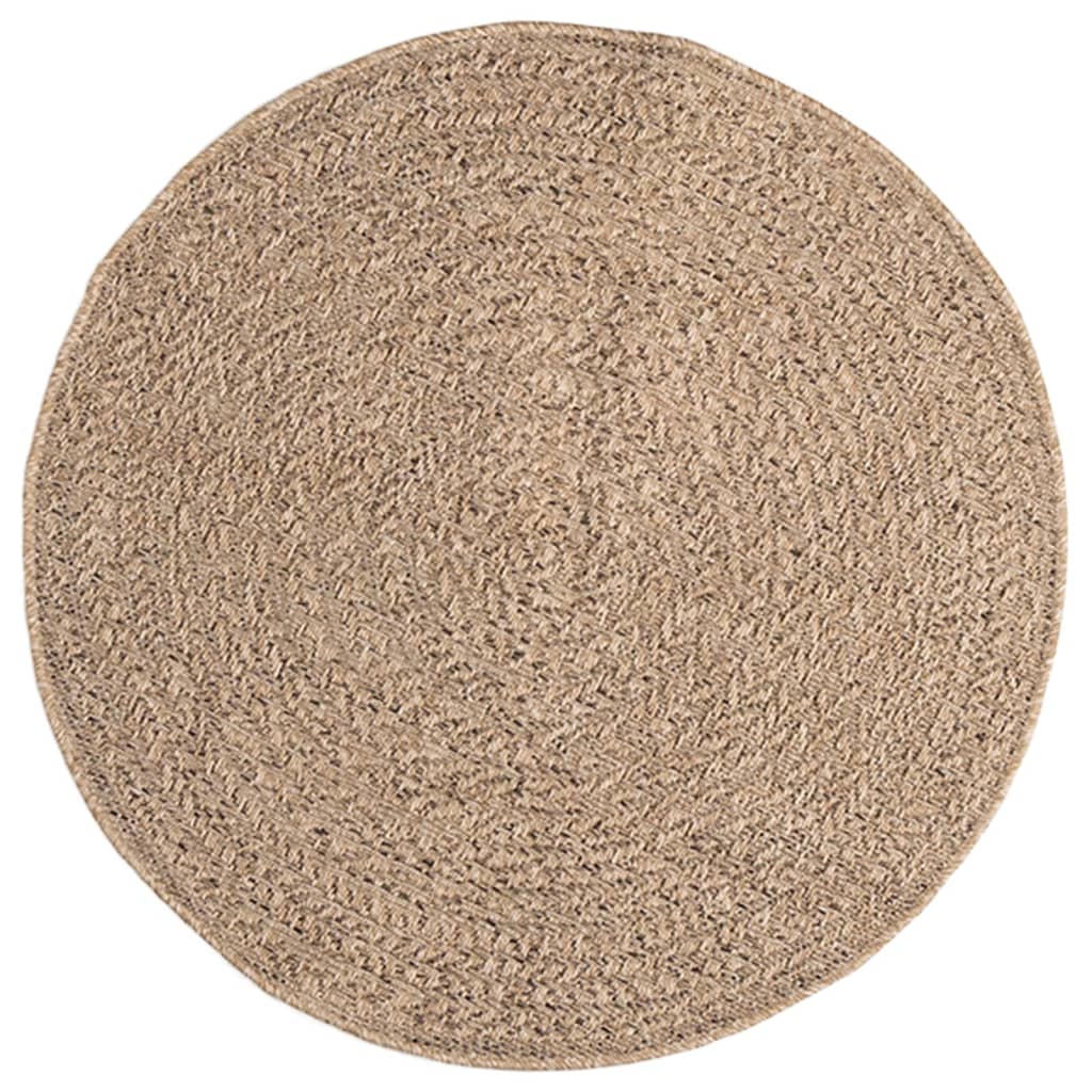 Vloerkleed ZIZUR beige binnen en buiten 60x110 cm jute look kopen