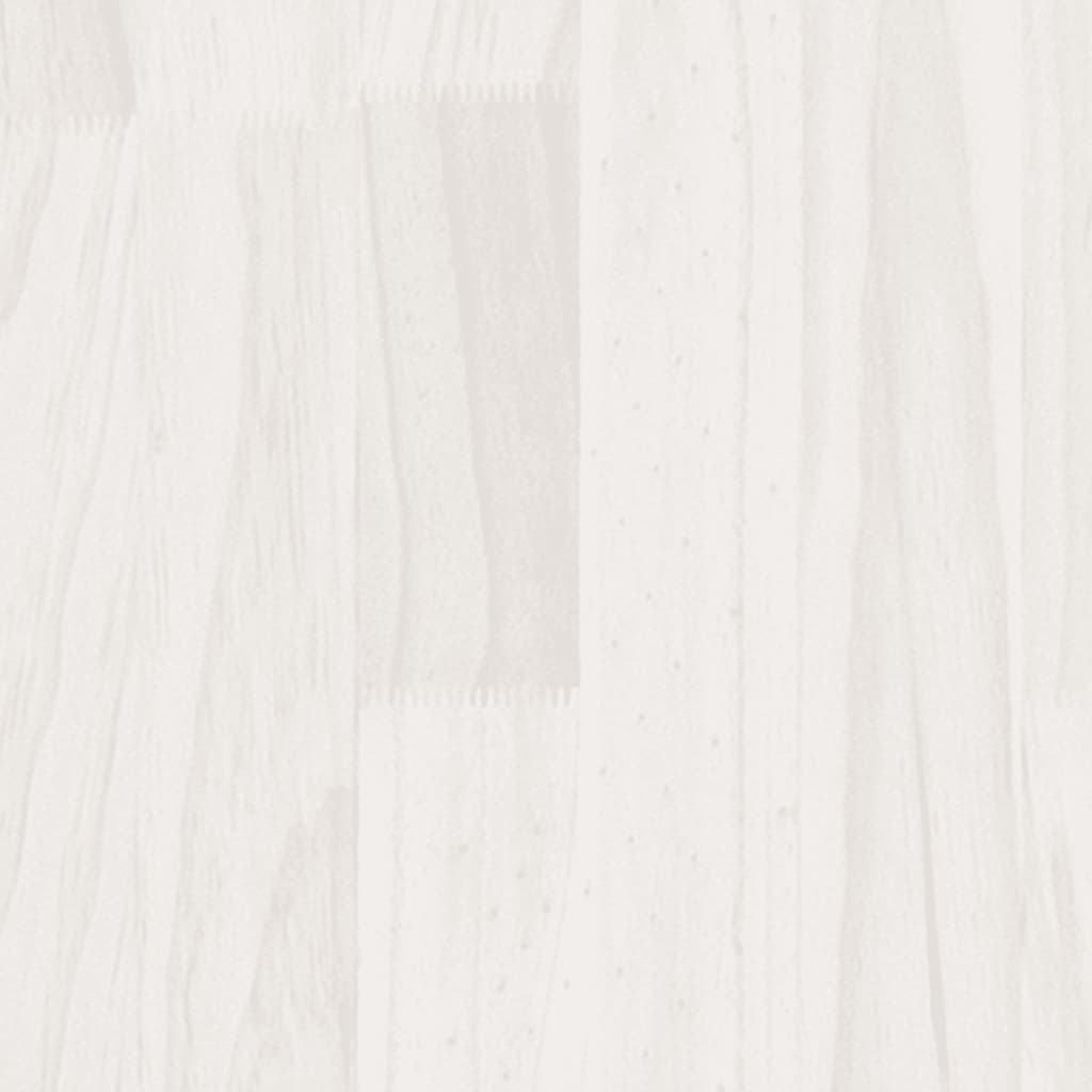 vidaXL Bedframe massief grenenhout wit 120x200 cm