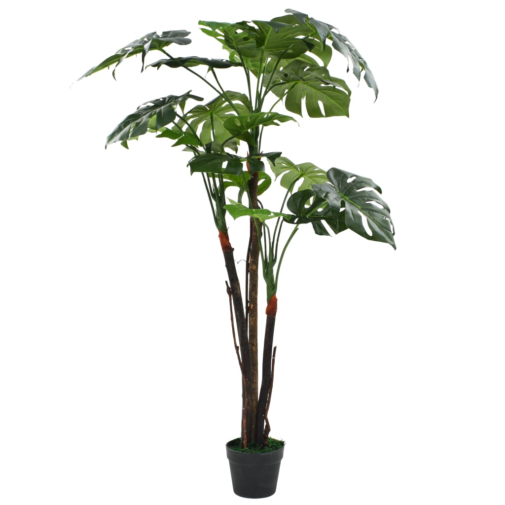 vidaXL Kunstplant met pot monstera 130 cm groen