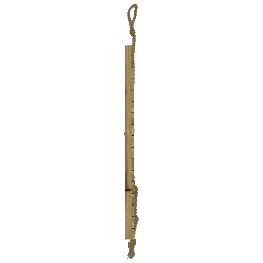 vidaXL Klimwand met touw 44,5x5x108 cm geïmpregneerd grenenhout