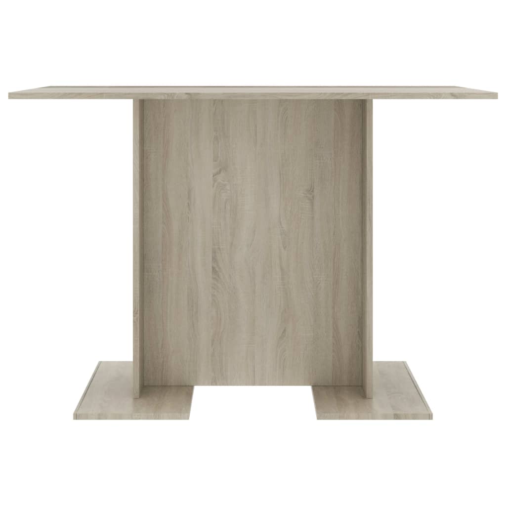 vidaXL Eettafel 110x60x75 cm bewerkt hout sonoma eikenkleurig