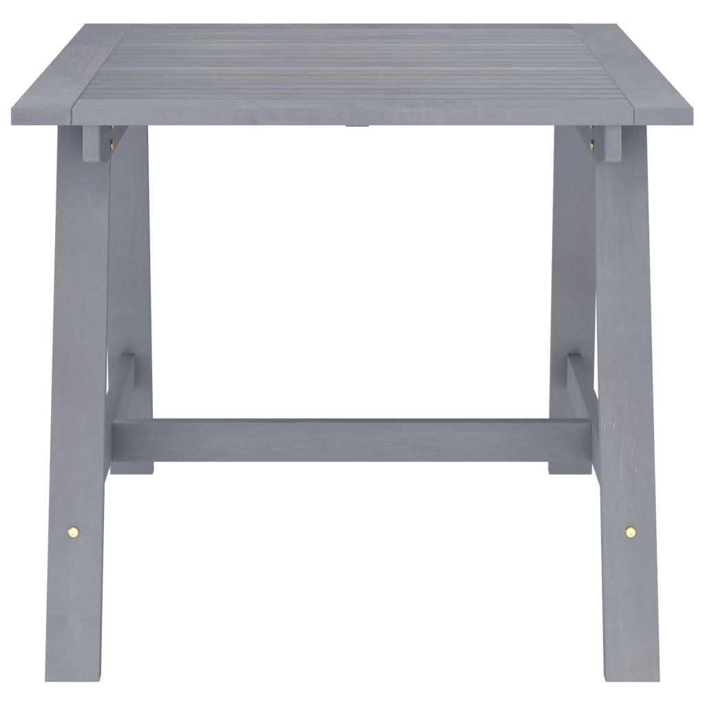 vidaXL Tuintafel 88x88x74 cm massief acaciahout grijs