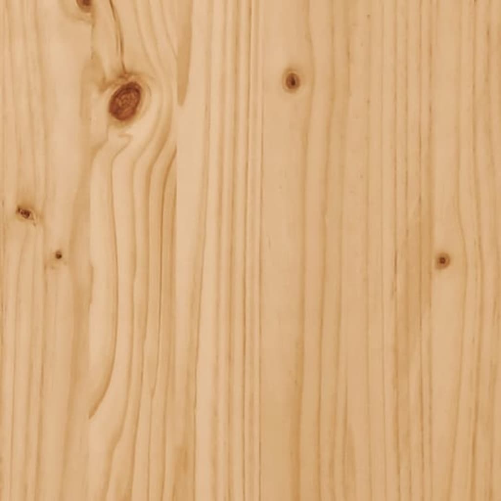vidaXL Salontafel 53x53x43,5 cm bewerkt hout en grenenhout zwart