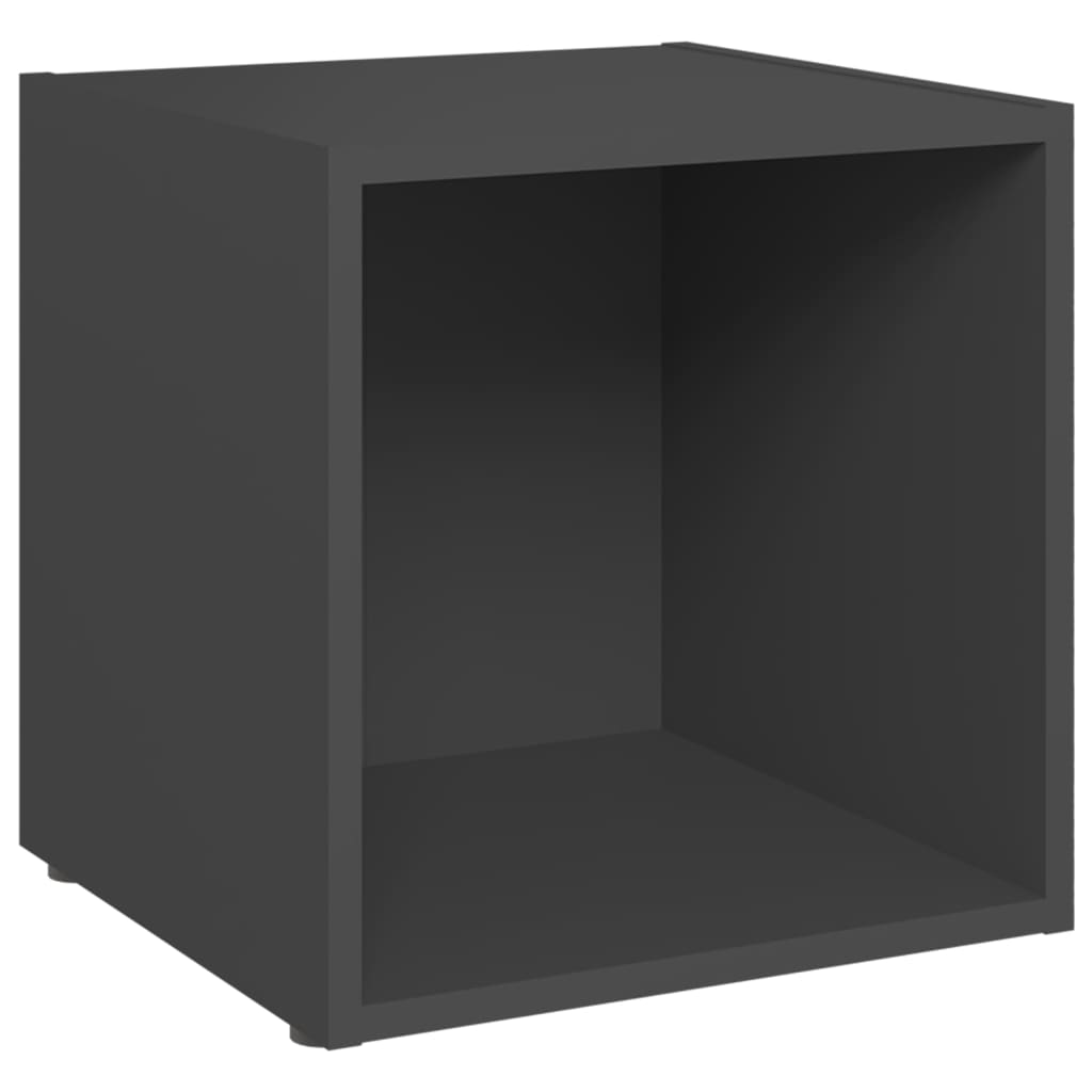 vidaXL 5-delige Tv-meubelset bewerkt hout grijs