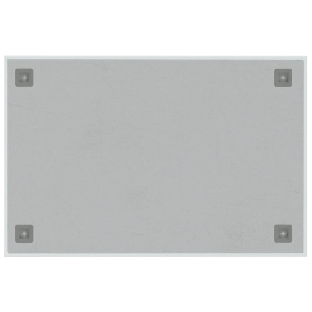 vidaXL Magneetbord wandgemonteerd 60x40 cm gehard glas wit