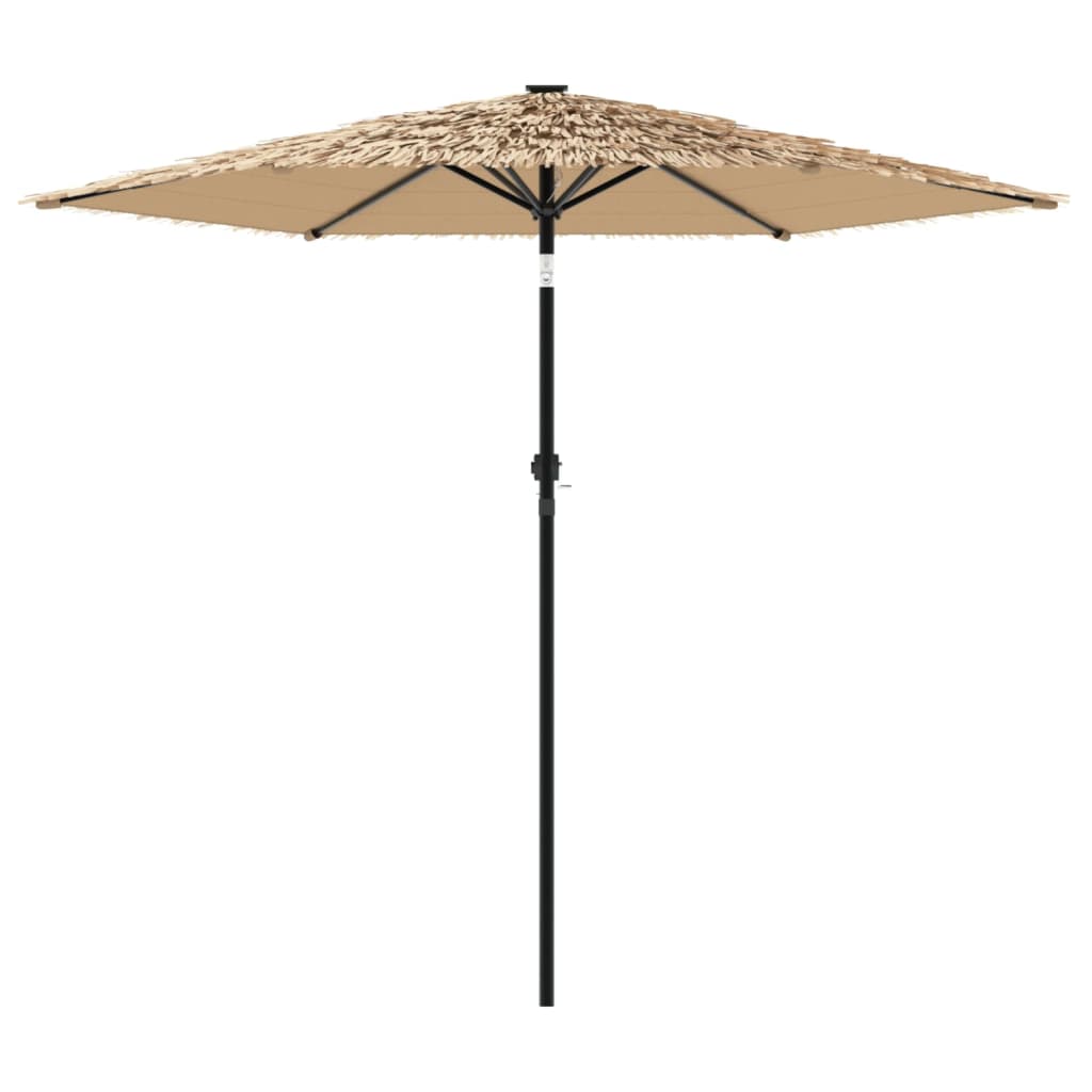 vidaXL Parasol met stalen paal 223x223x213 cm bruin