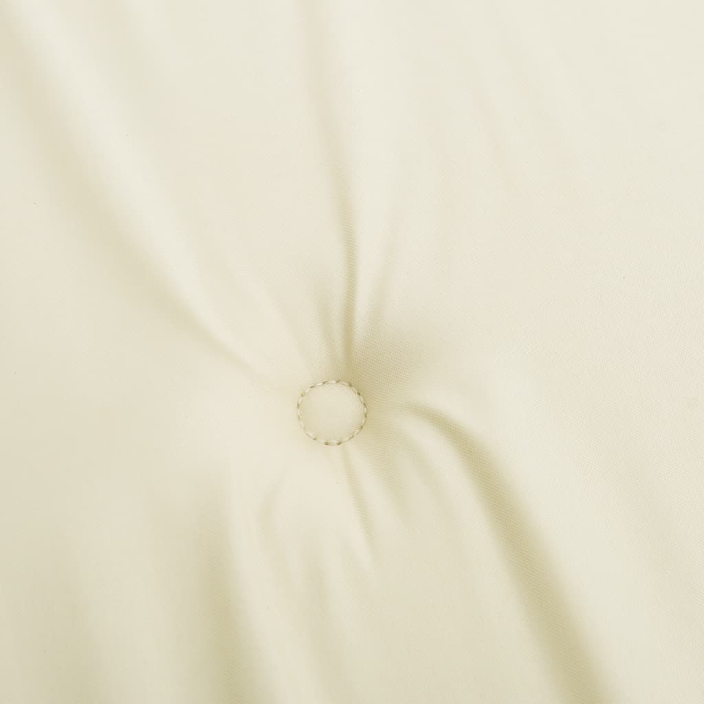 vidaXL Tuinstoelkussens 6 st hoge rug 120x50x3 cm stof crèmekleurig