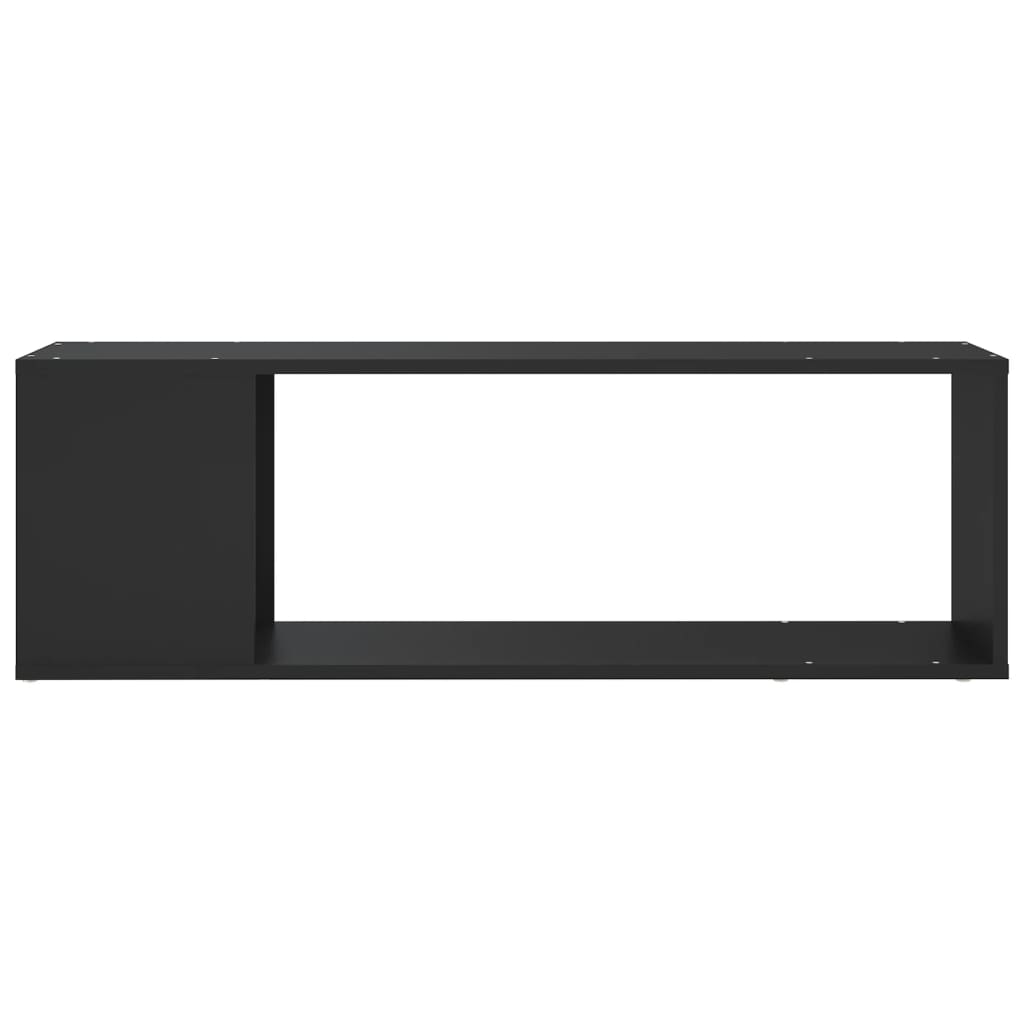 vidaXL Tv-meubel 100x24x32 cm spaanplaat zwart