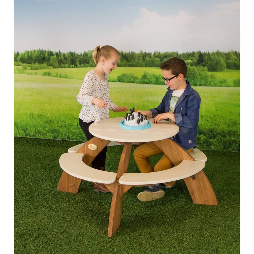 AXI Picknicktafel voor kinderen Orion bruin en wit A031.024.00