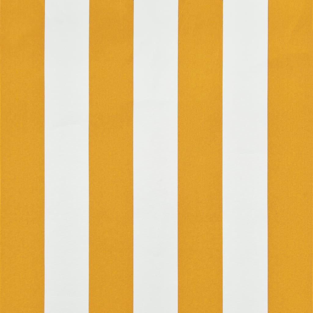 vidaXL Luifel uittrekbaar 100x150 cm geel en wit