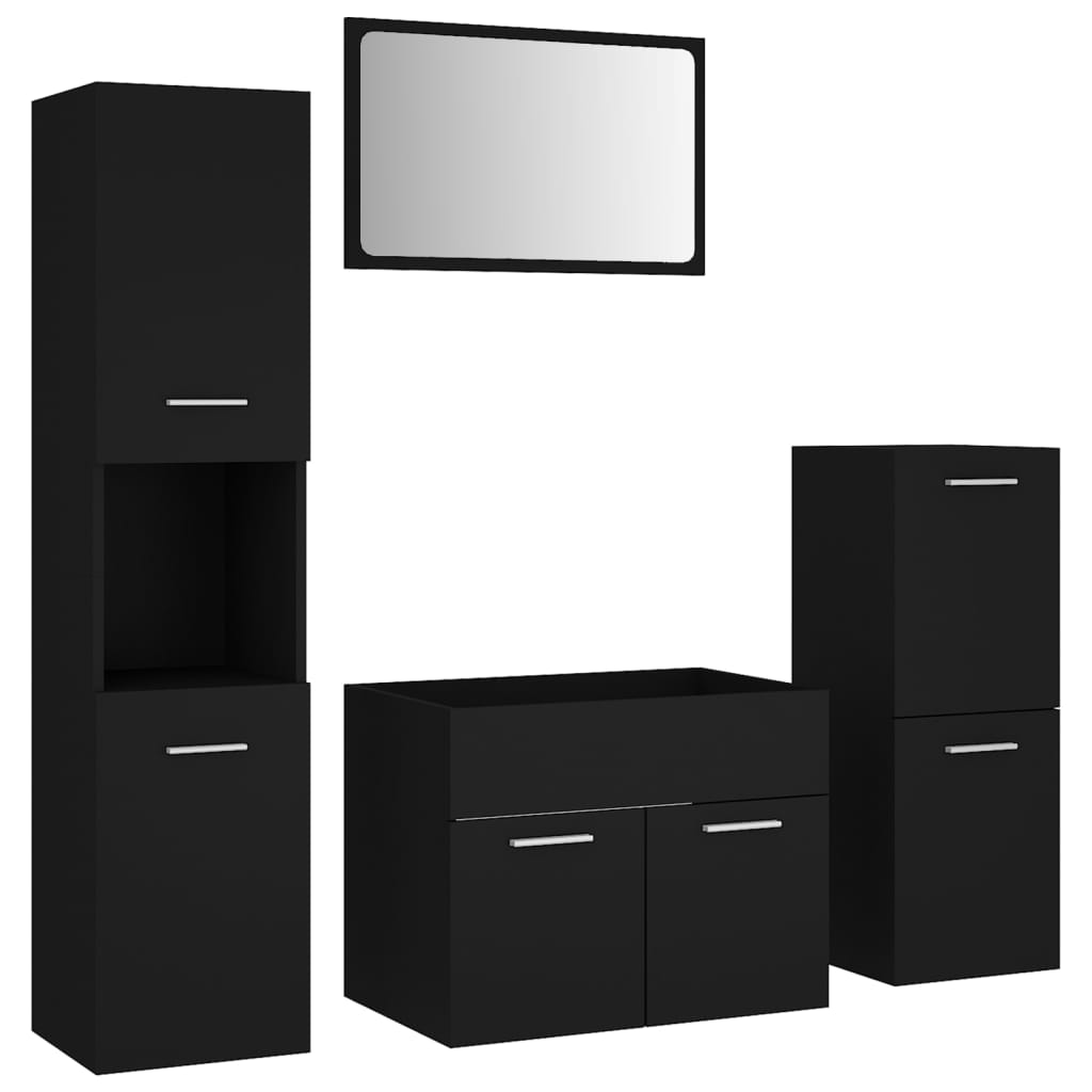 vidaXL Badkamerkast 80x33x60 cm bewerkt hout oud