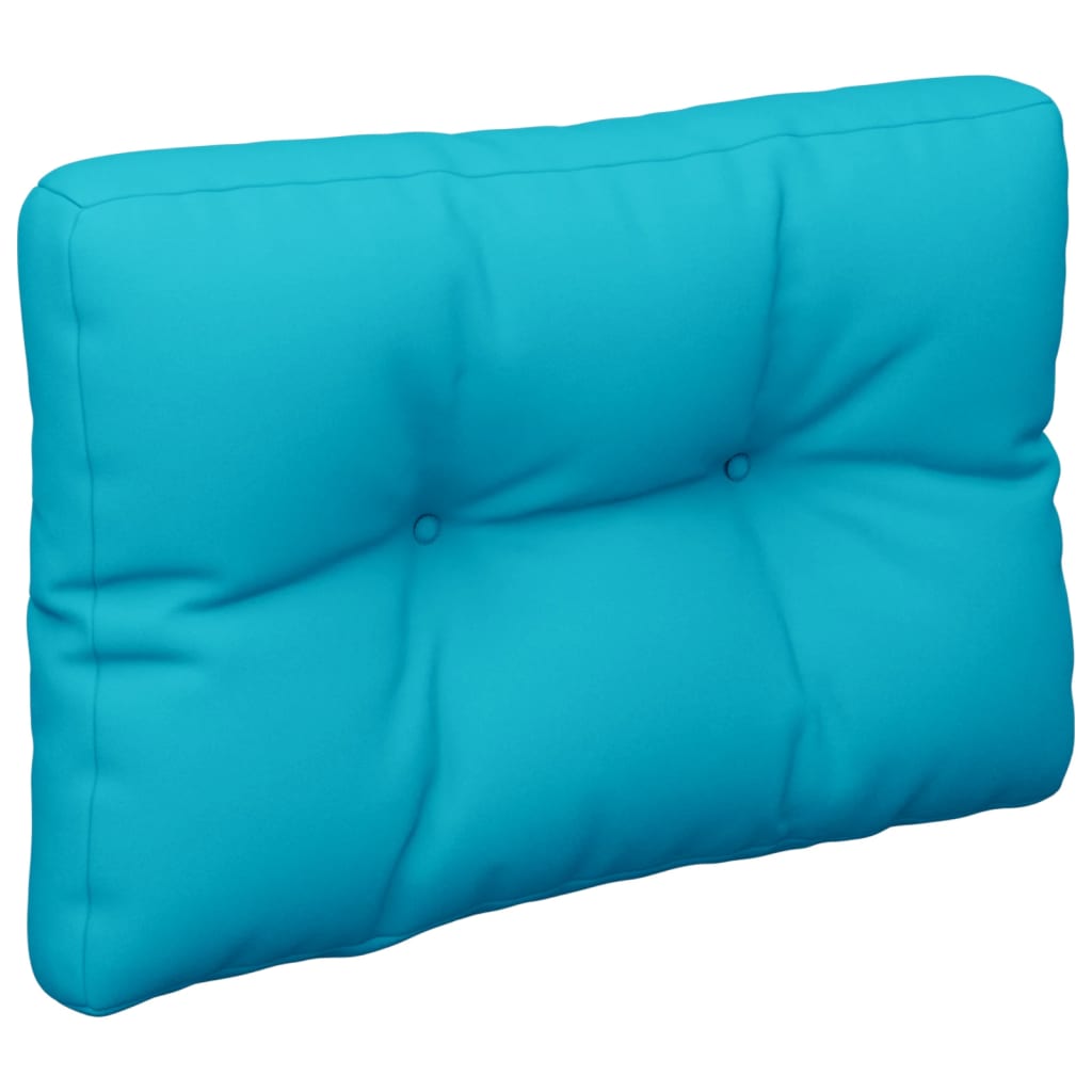 vidaXL Palletkussens 2 st stof turquoise