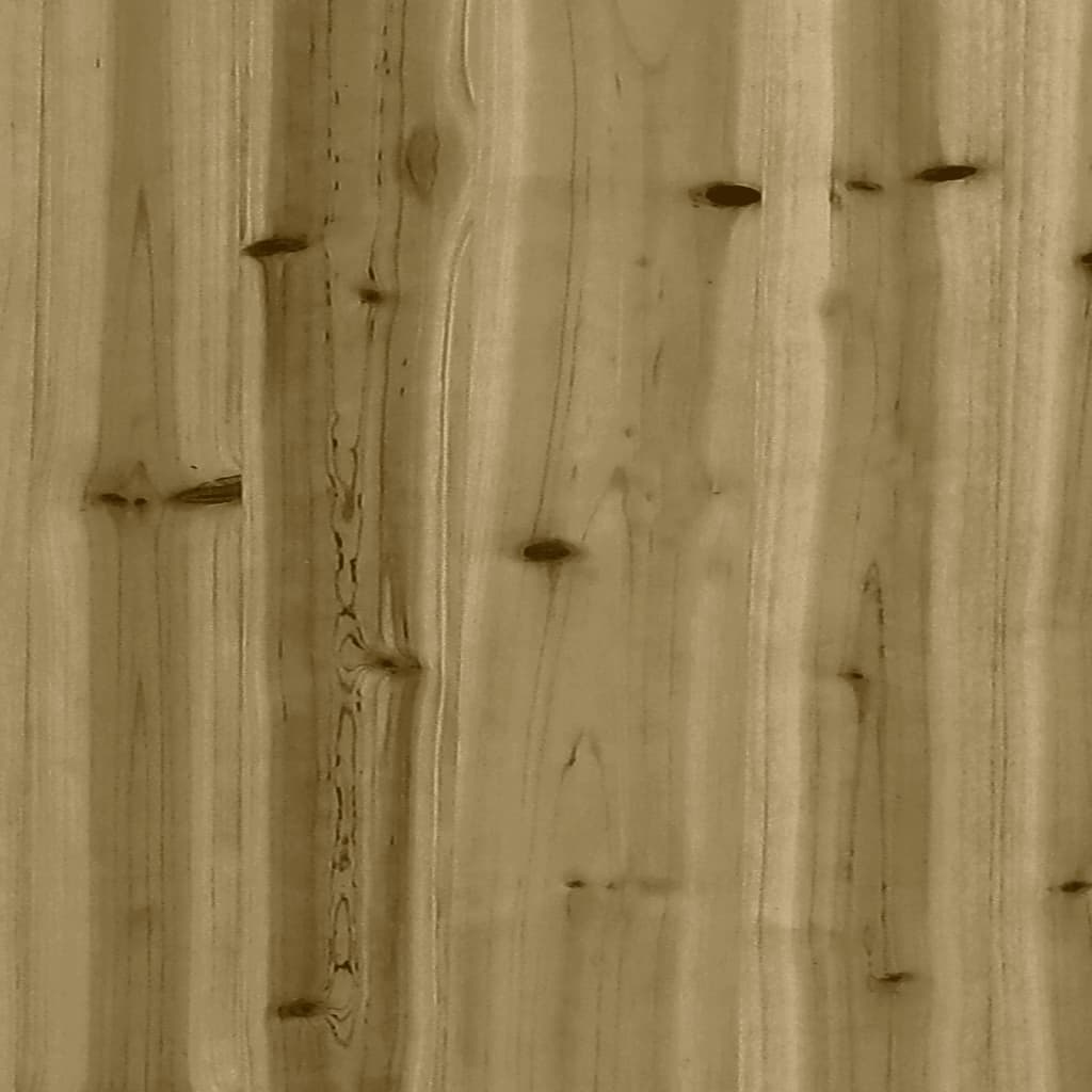 vidaXL Oppottafel met schappen 108x50x109,5 cm geïmpregneerd hout