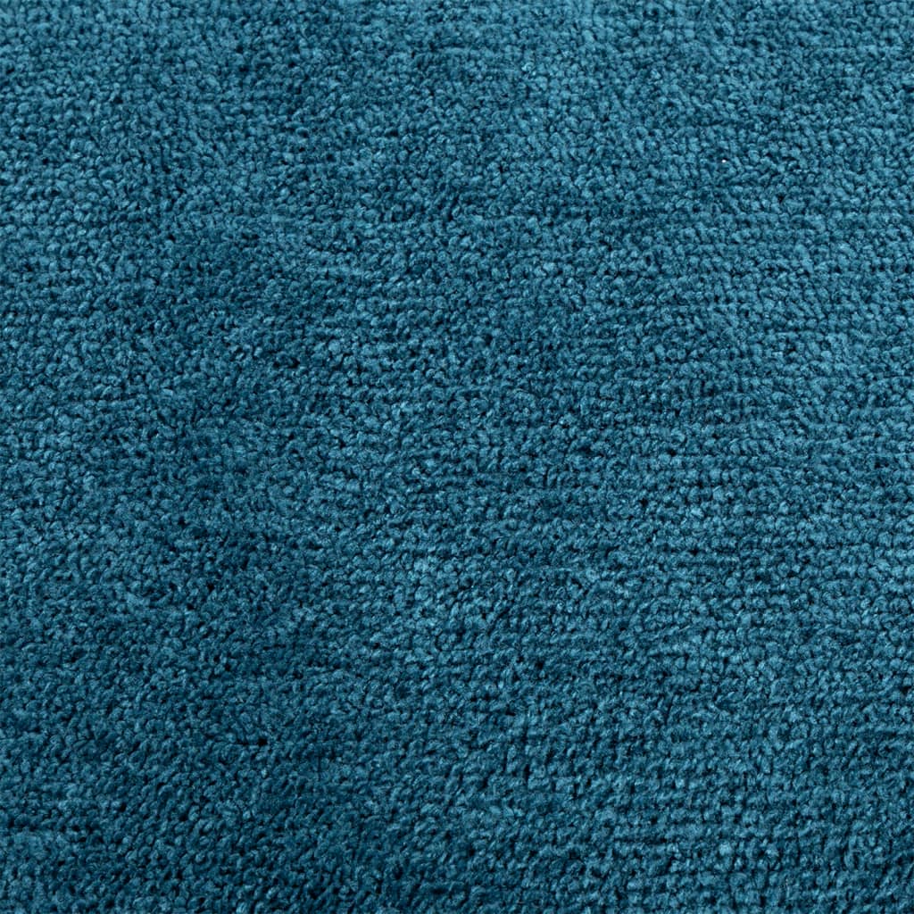 vidaXL Vloerkleed OVIEDO laagpolig Ø 240 cm turquoise