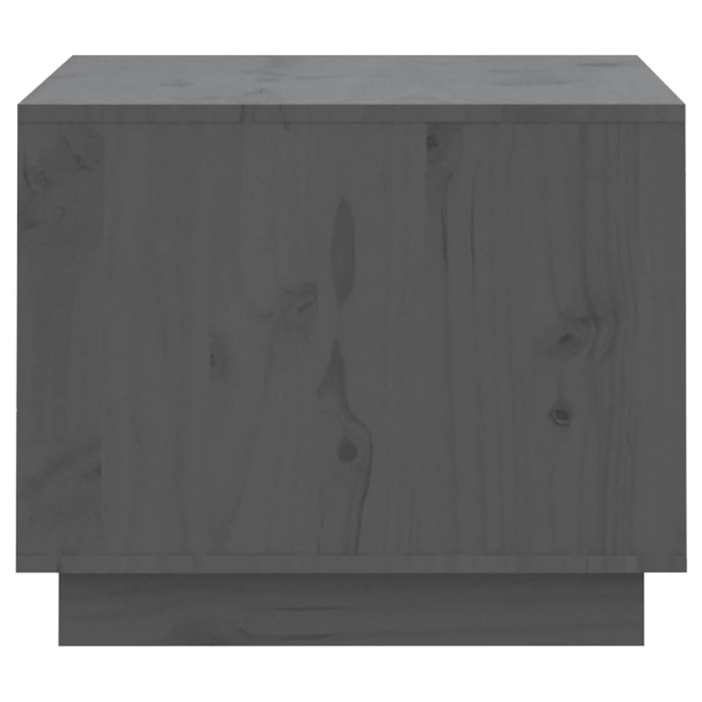 vidaXL Salontafel 120x50x40,5 cm massief grenenhout grijs
