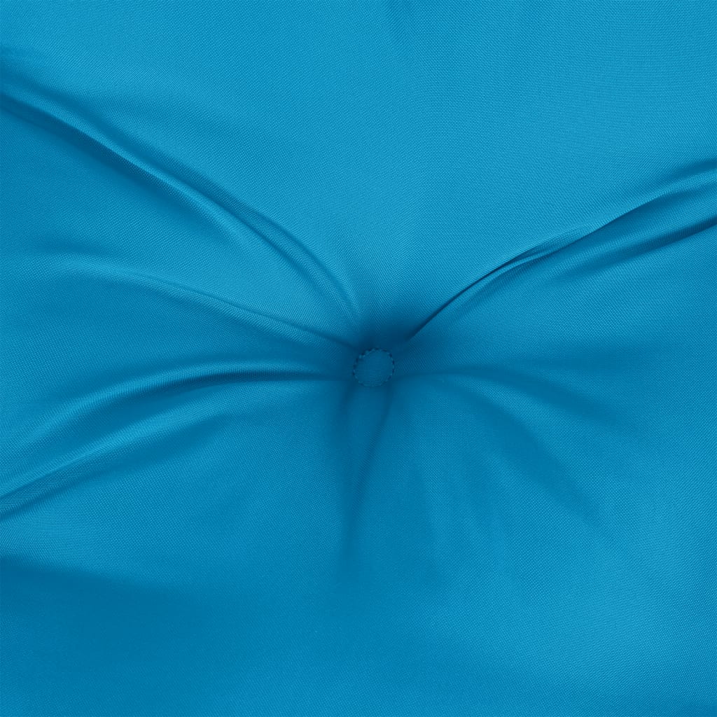 vidaXL Palletkussen 58x58x10 cm stof blauw