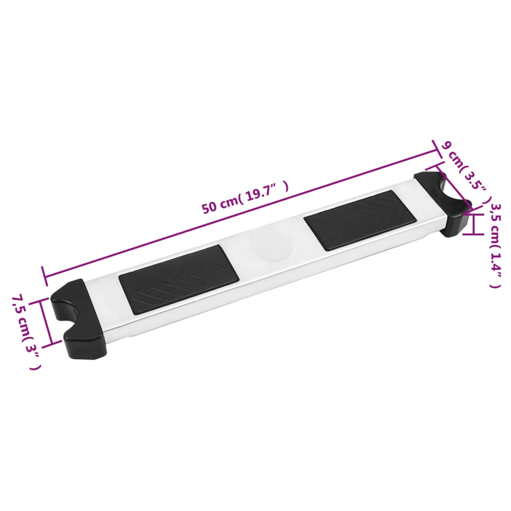 vidaXL Zwembadladder losse trede 50x9x3,5 cm 304 roestvrij staal