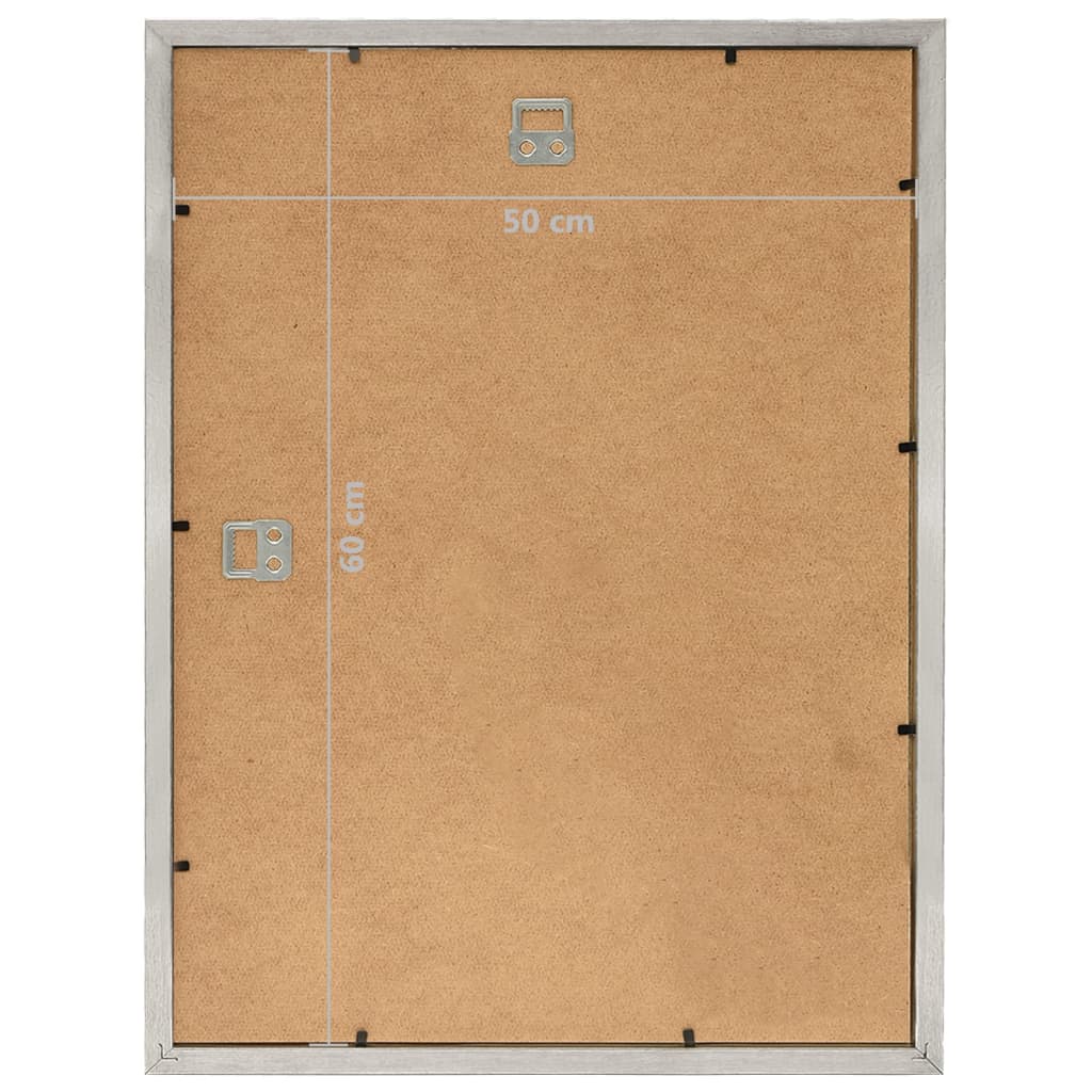 vidaXL Fotolijsten 5 st voor wand 50x60cm MDF zilverkleurig