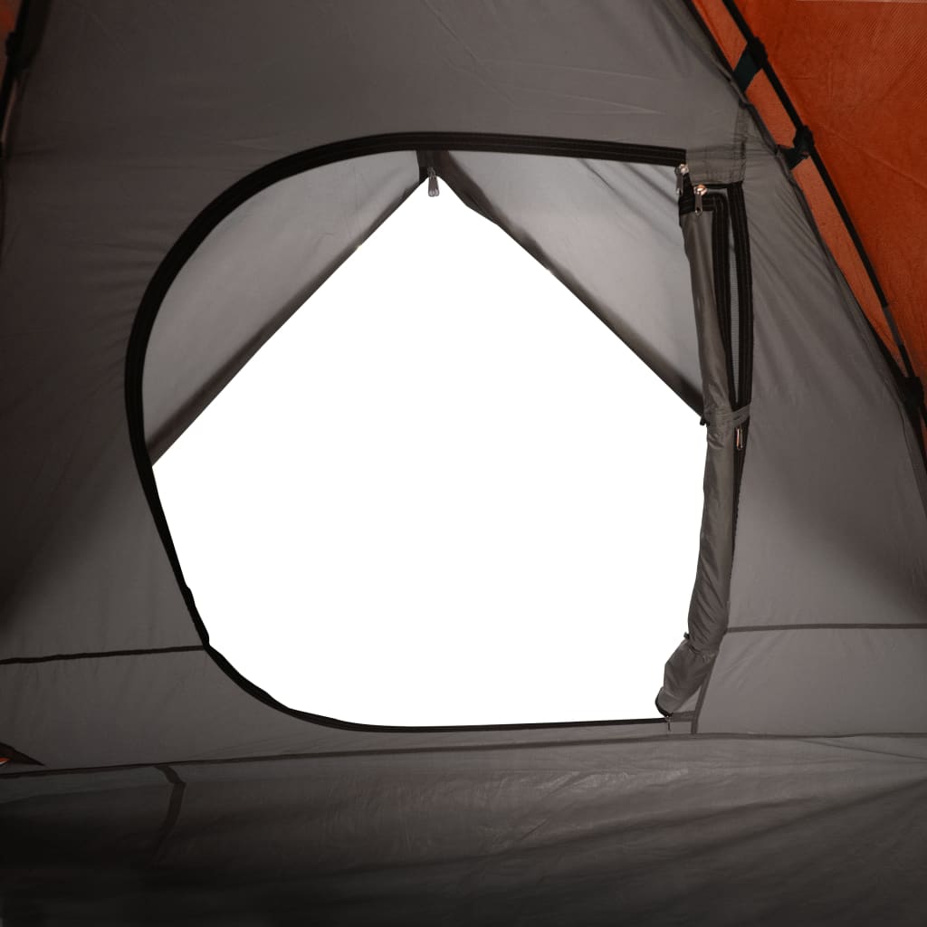 vidaXL Tent 3-persoons waterdicht grijs en oranje
