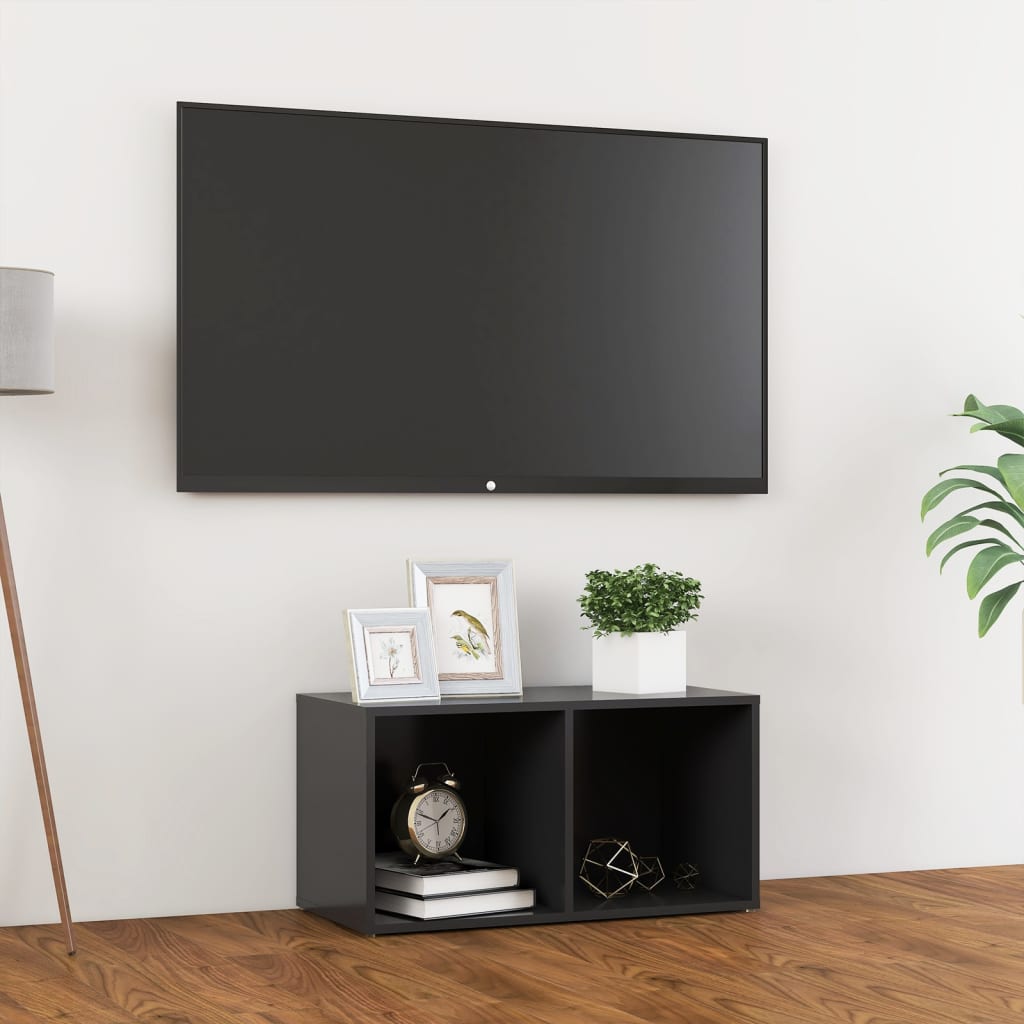 vidaXL Tv-meubel 72x35x36,5 cm bewerkt hout grijs