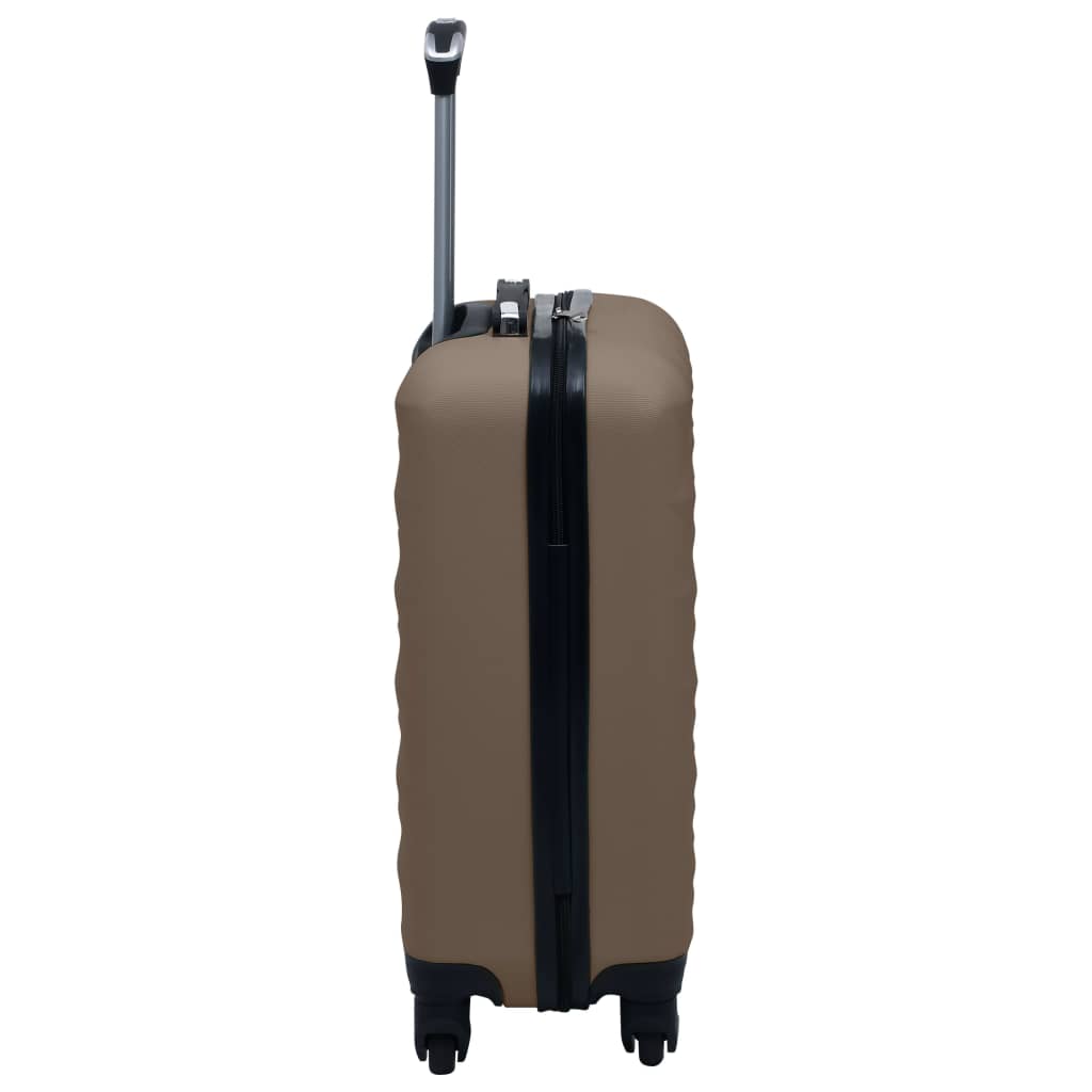 vidaXL 2-delige Harde kofferset ABS bruin