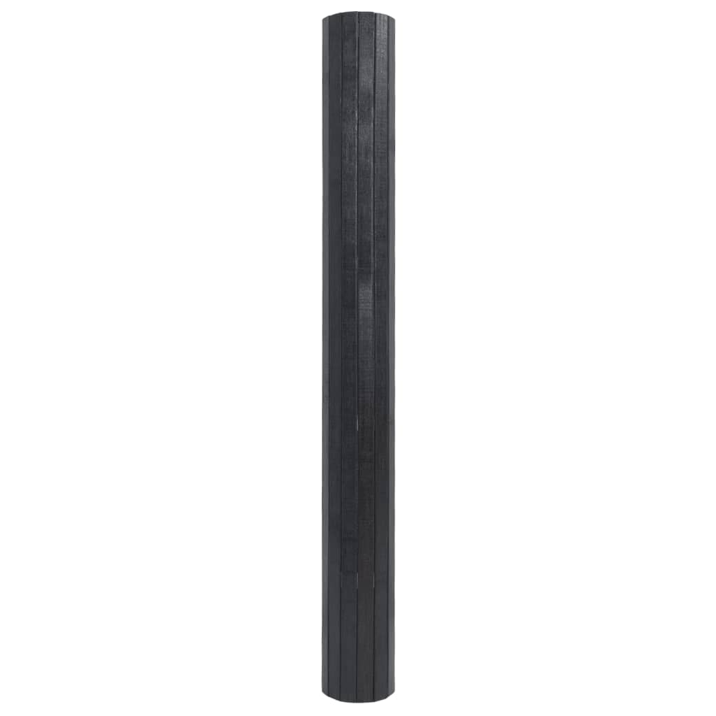 vidaXL Vloerkleed rechthoekig 100x400 cm bamboe grijs