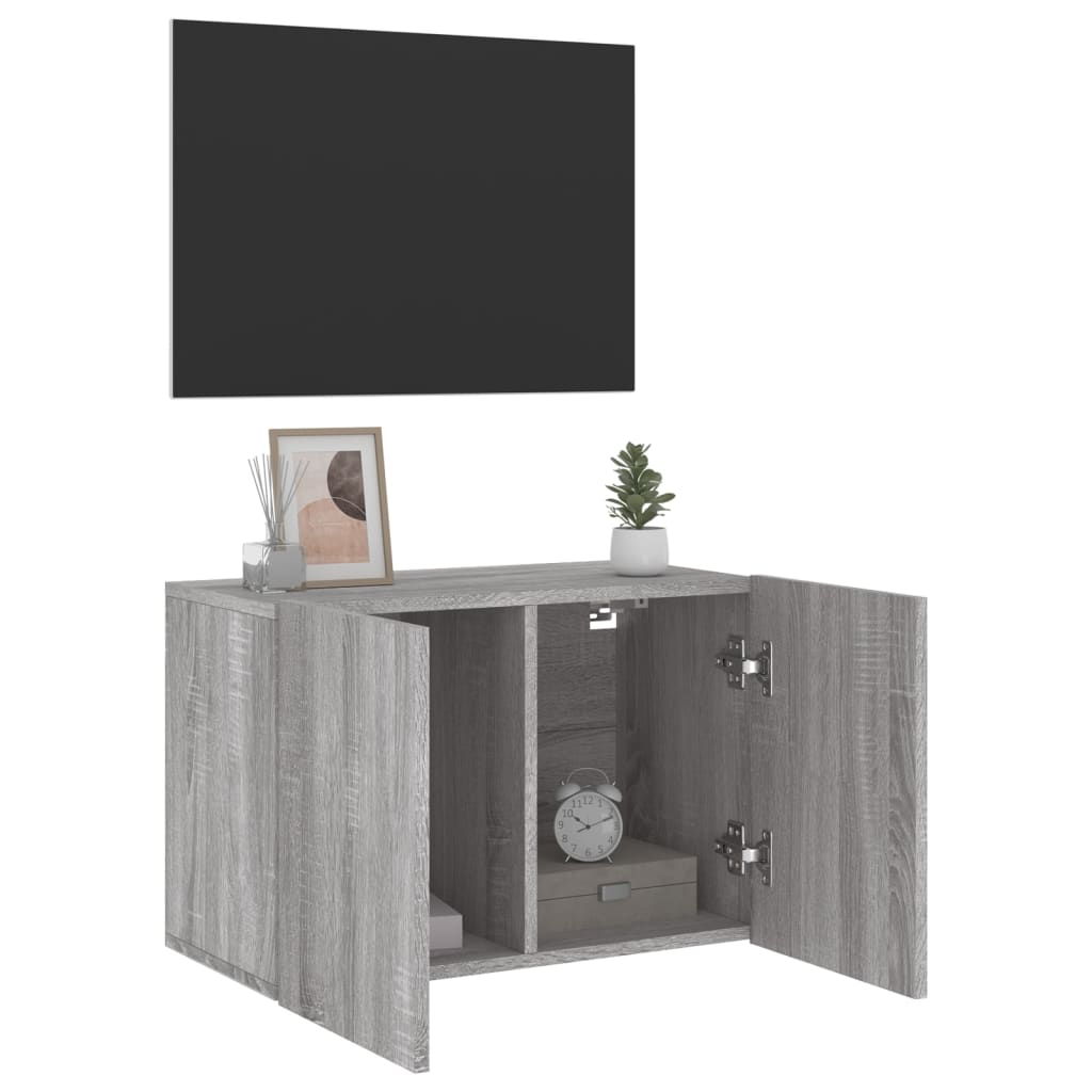 vidaXL Tv-meubel wandgemonteerd 60x30x41 cm grijs sonoma eikenkleurig