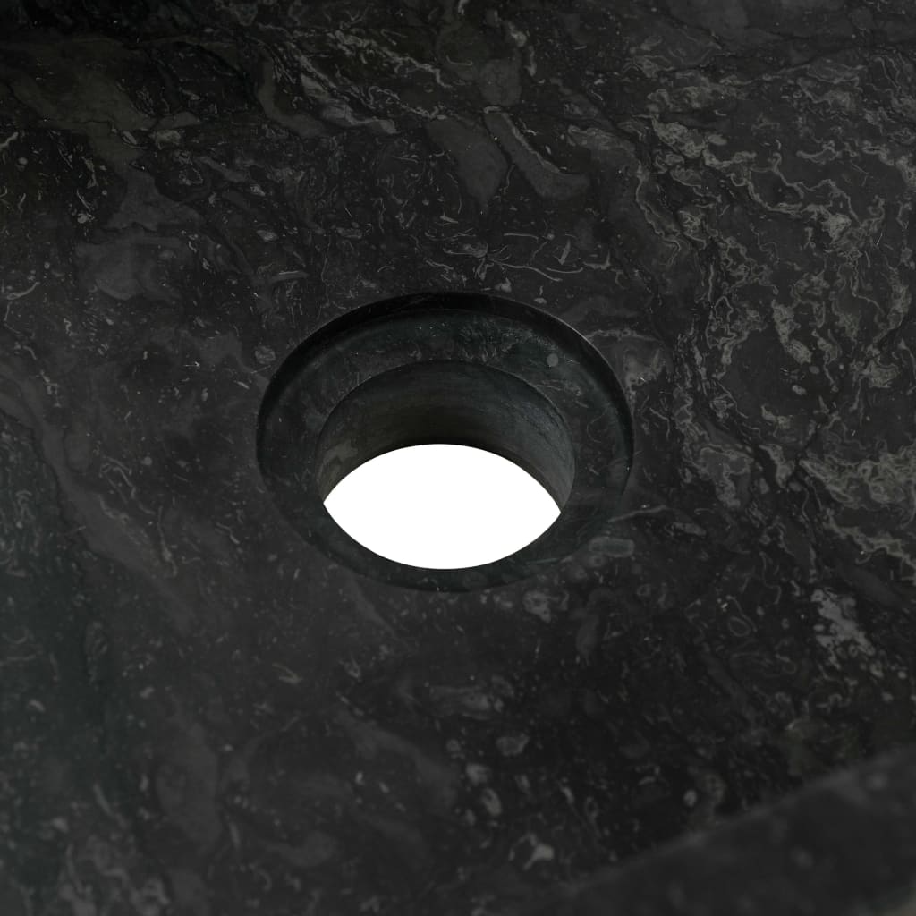 vidaXL Gootsteen 45x30x12 cm marmer zwart