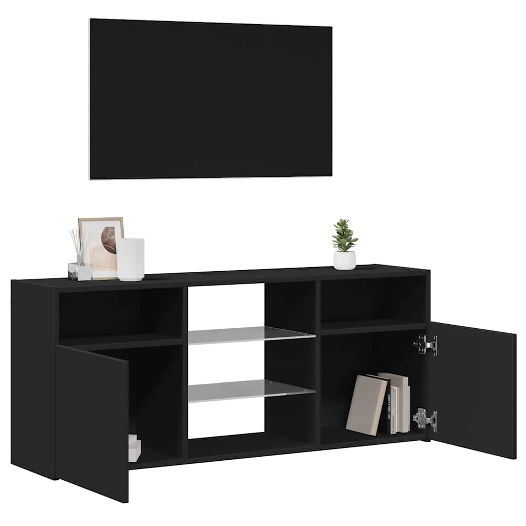 vidaXL Tv-meubel met LED-verlichting 90x39x30 cm betongrijs