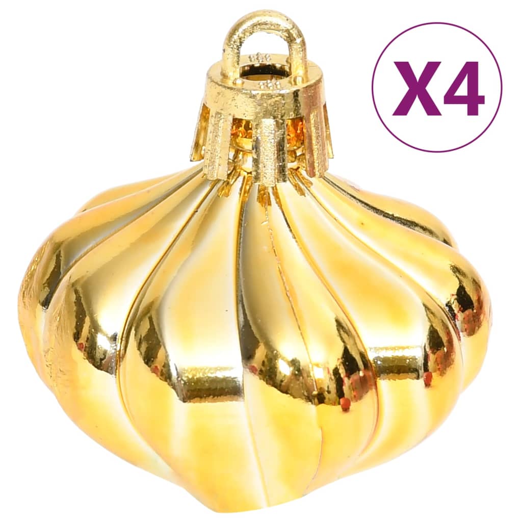 vidaXL 70-delige Kerstballenset goud en rood