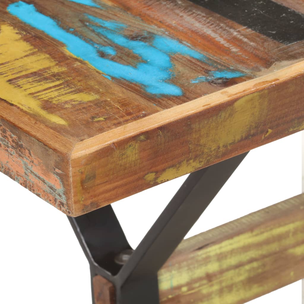 vidaXL Eettafel 140x70x76 cm massief gerecycled hout