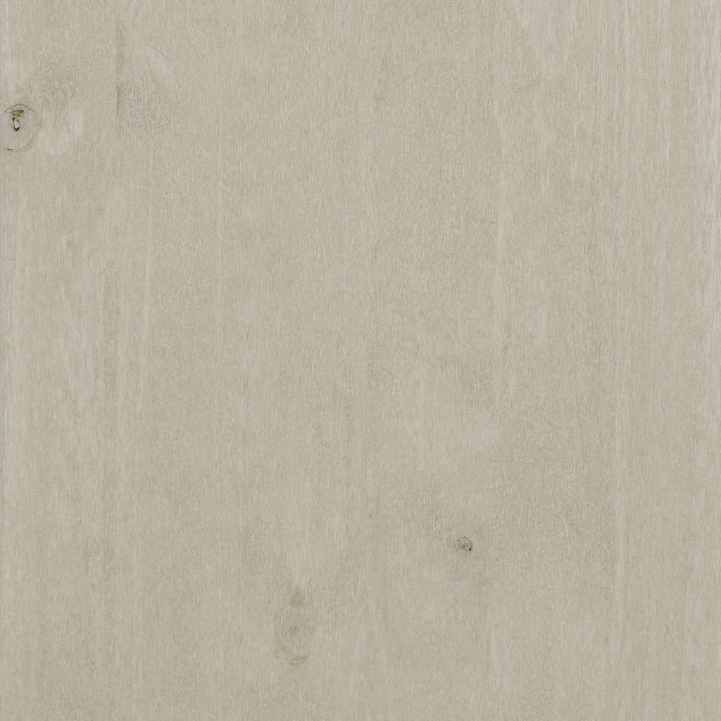 vidaXL Kledingkast HAMAR 89x50x180 cm massief grenenhout wit