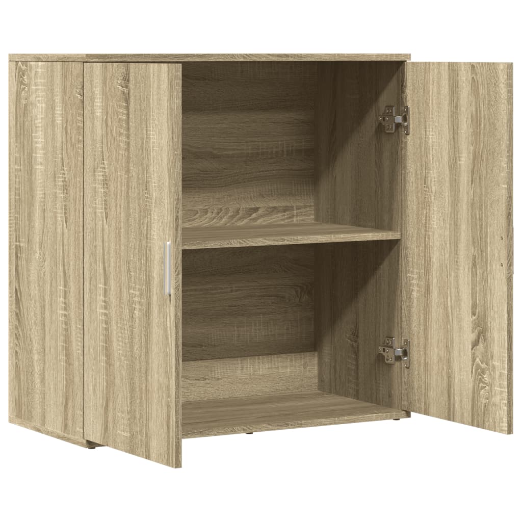 vidaXL Dressoir 79x38x80 cm bewerkt hout sonoma eikenkleurig