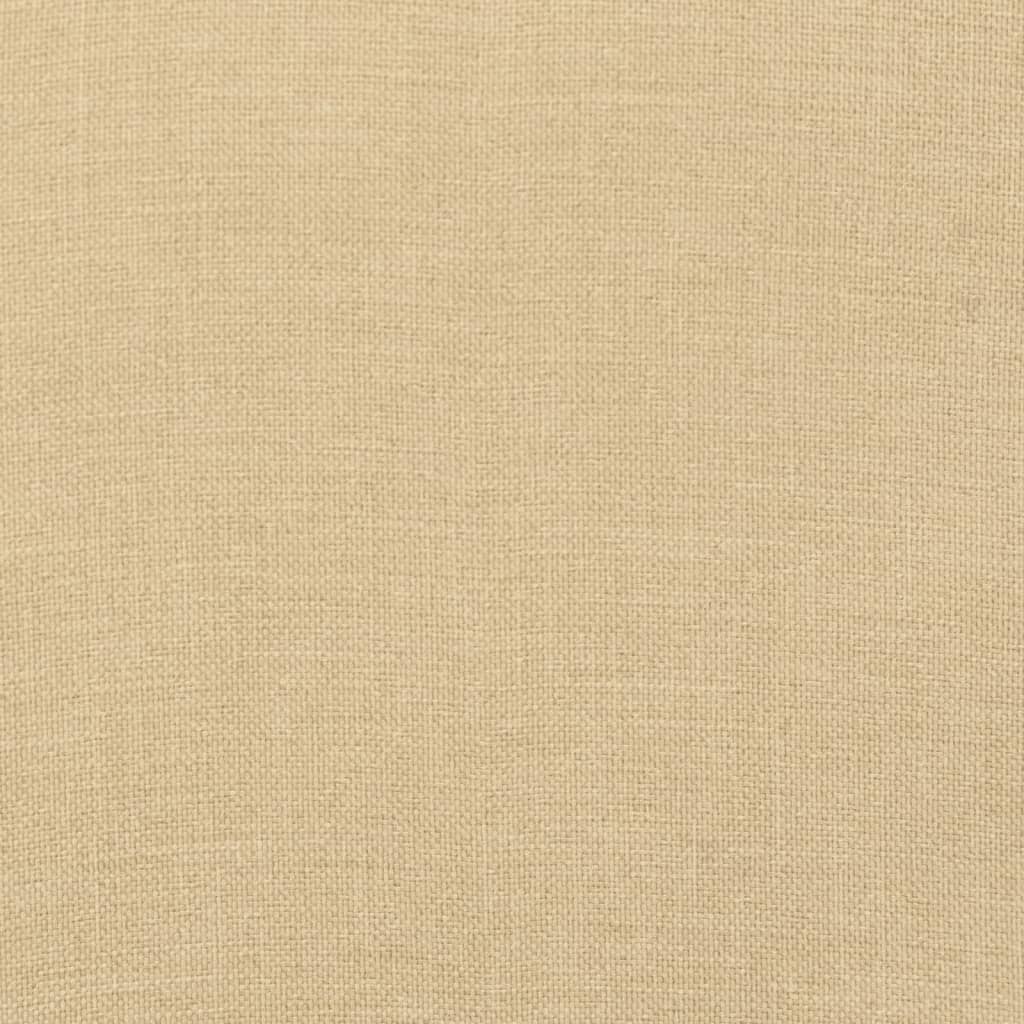 vidaXL Stoelkussens 6 st lage rug 100x50x4 cm stof gemêleerd beige