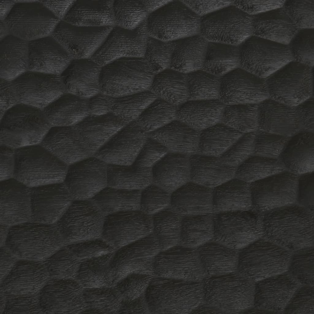 vidaXL Salontafel 80x50x40 cm massief mangohout zwart