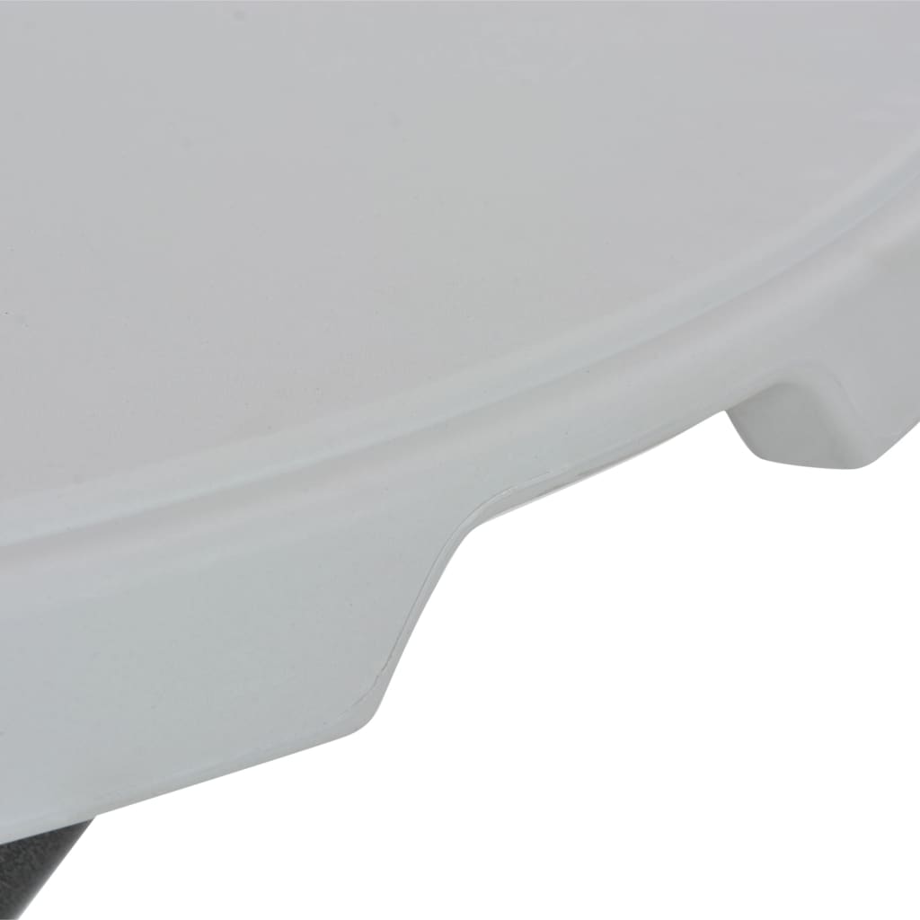 vidaXL Bartafel inklapbaar 80x110 cm HDPE wit