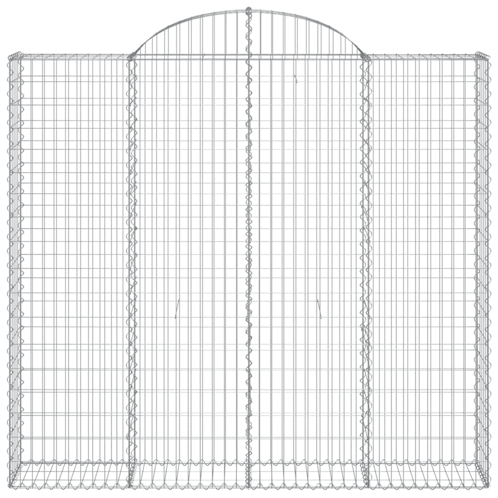 vidaXL Schanskorven 18 st gewelfd 200x50x180/200 cm ijzer