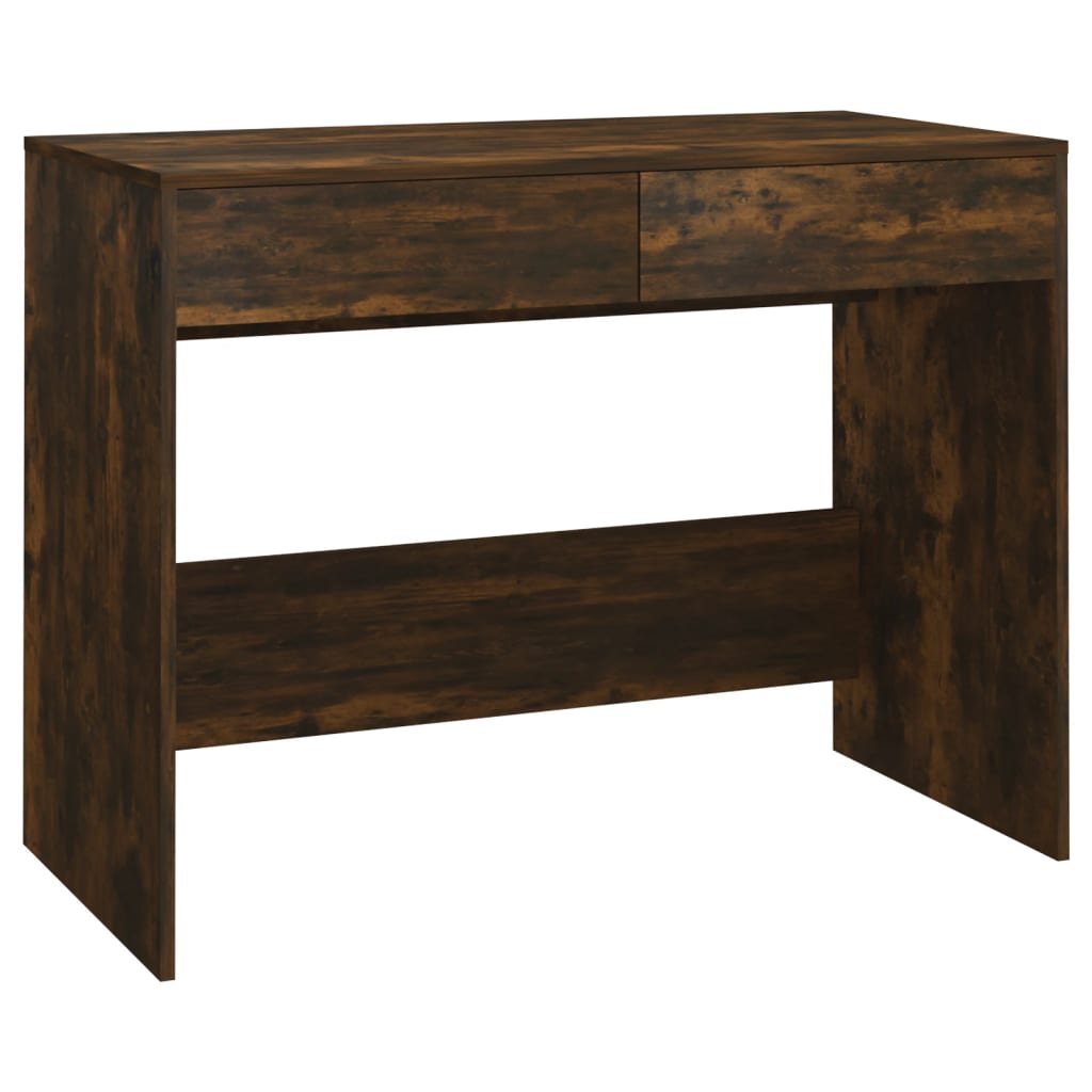 vidaXL Bureau 101x50x76,5 cm spaanplaat gerookt eikenkleurig