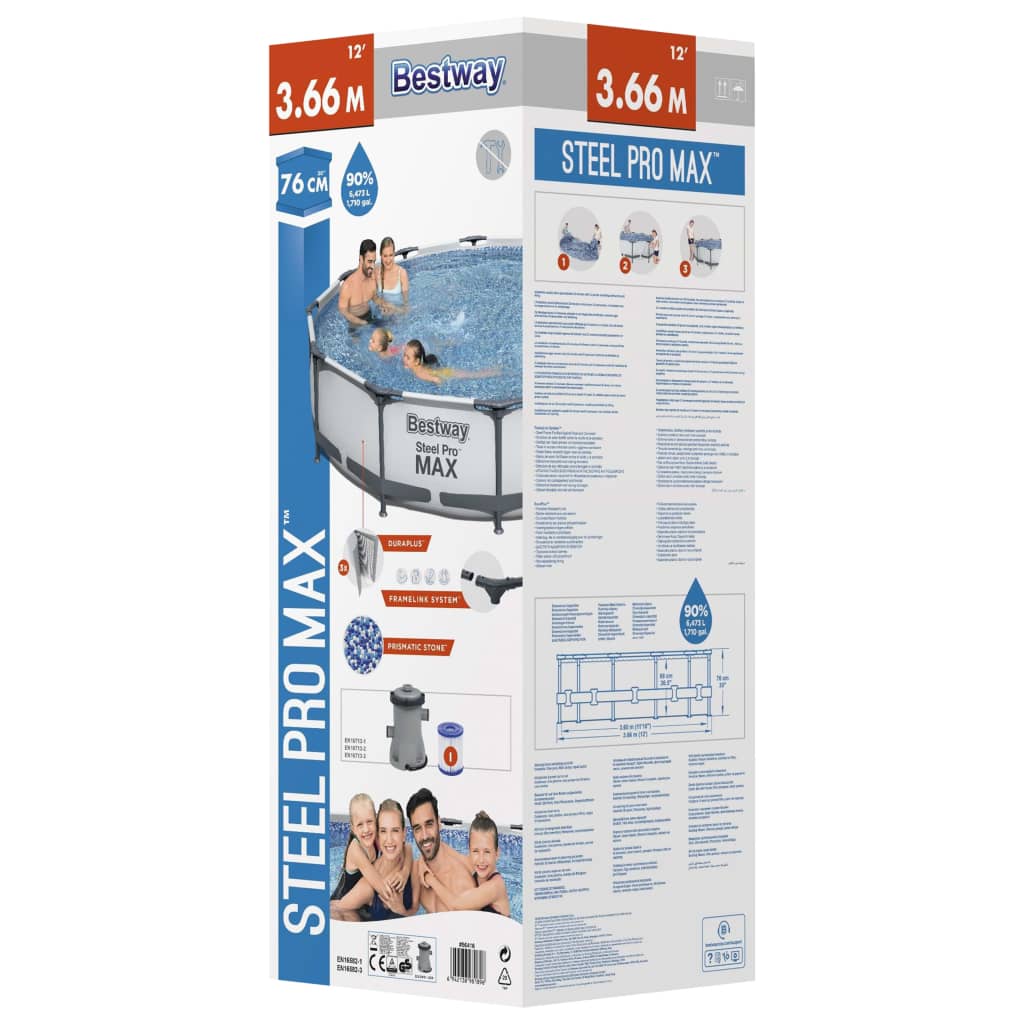 Bestway Steel Pro MAX Zwembadset 366x76 cm