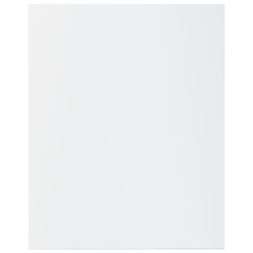 vidaXL Wandschappen 8 st 40x50x1,5 cm spaanplaat hoogglans wit