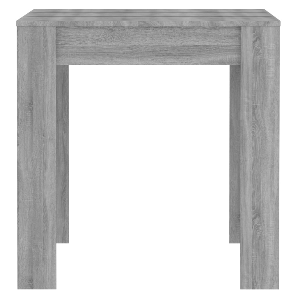vidaXL Eettafel 140x74,5x76 cm bewerkt hout grijs sonoma eikenkleurig