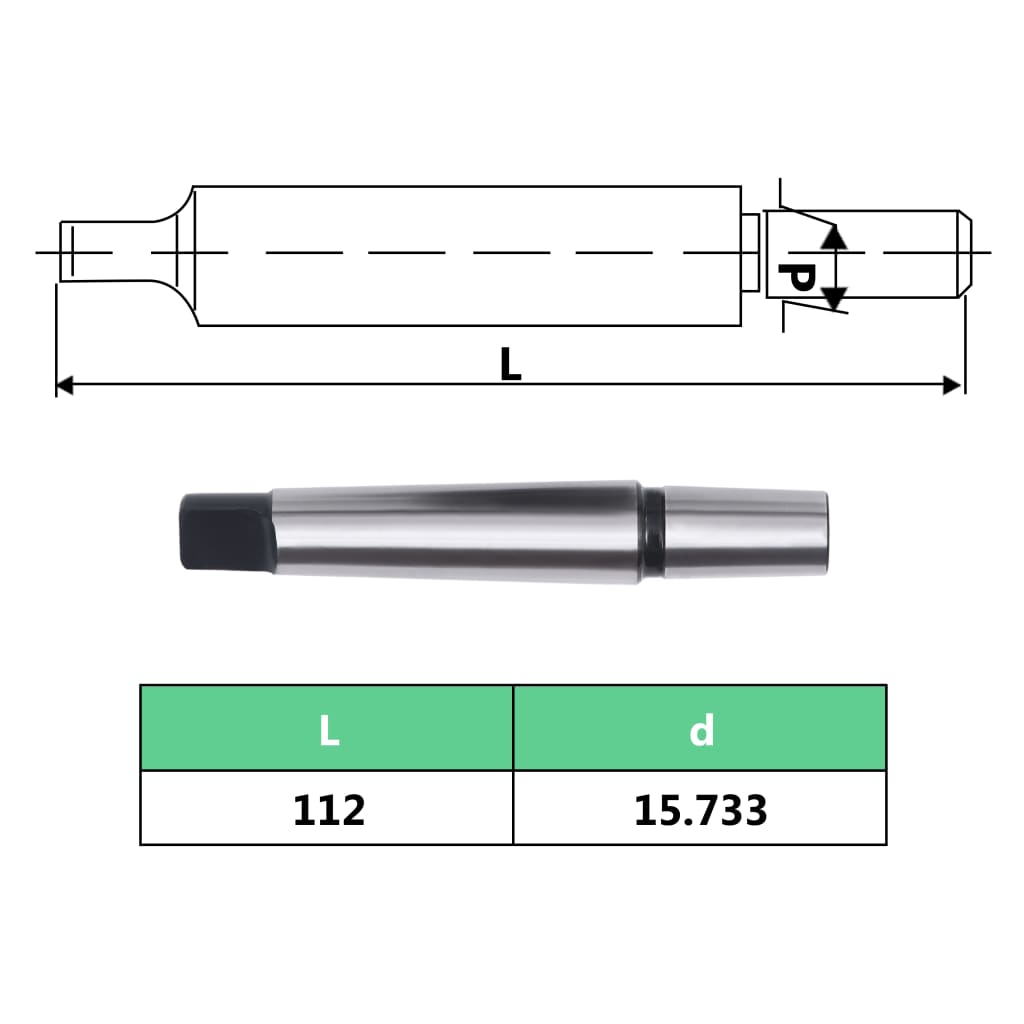 vidaXL Snelspanboorkop MT2-B16 met 13 mm klembereik